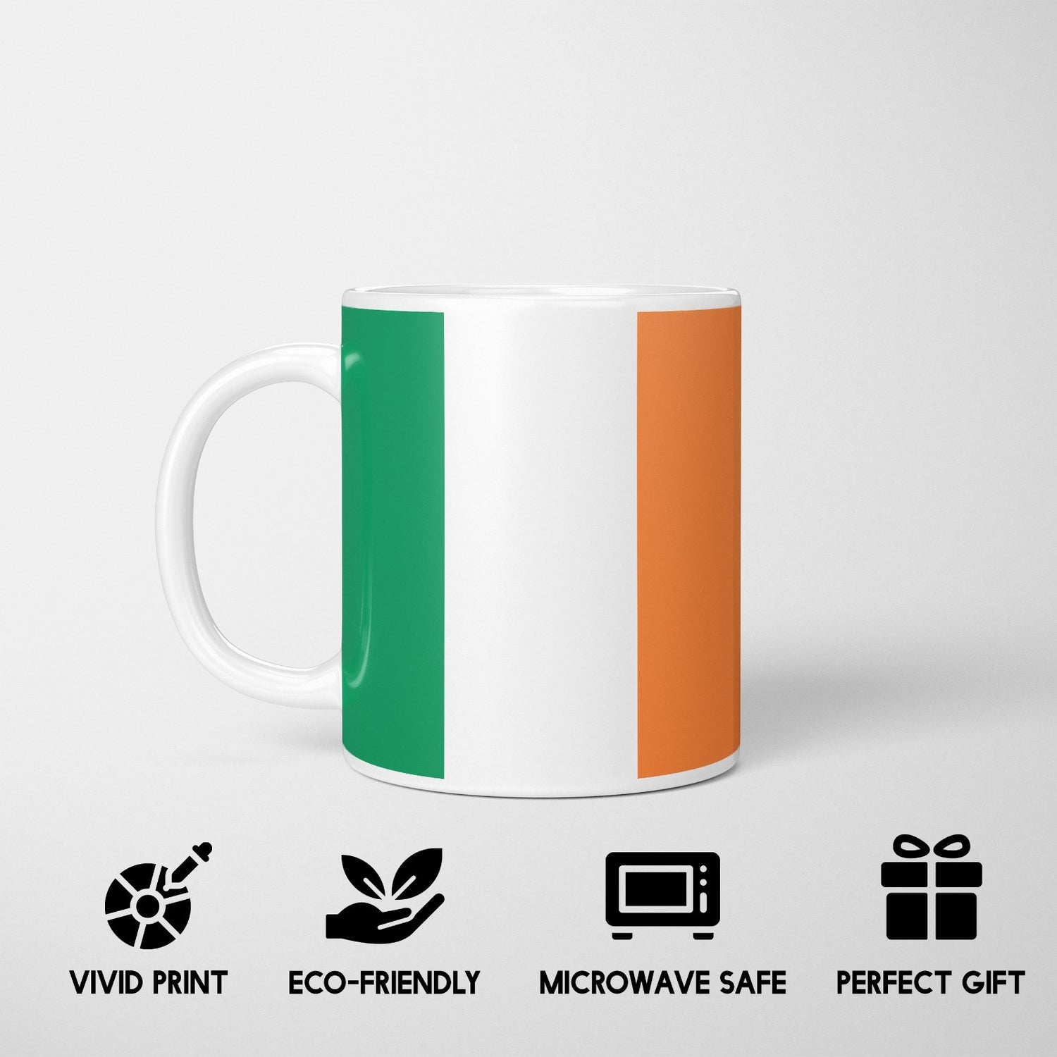 Ireland Flag Irish Novelty Custom Printed Coffee Tea Mug Coaster Gift Him Her