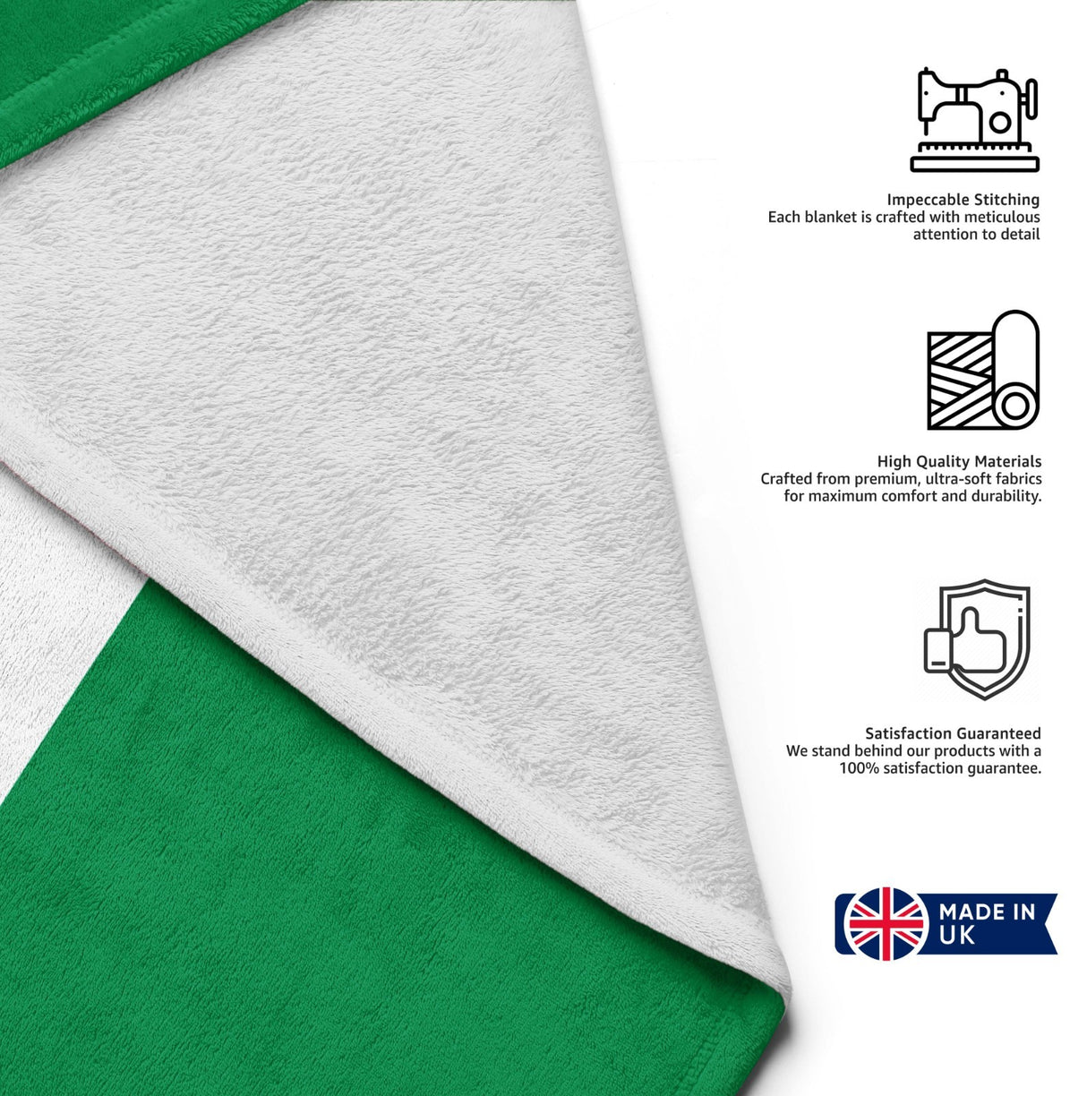 Nigeria Flag Nigerian Towel Highly Absorbent Beach Bath Sheet Custom Made Gift