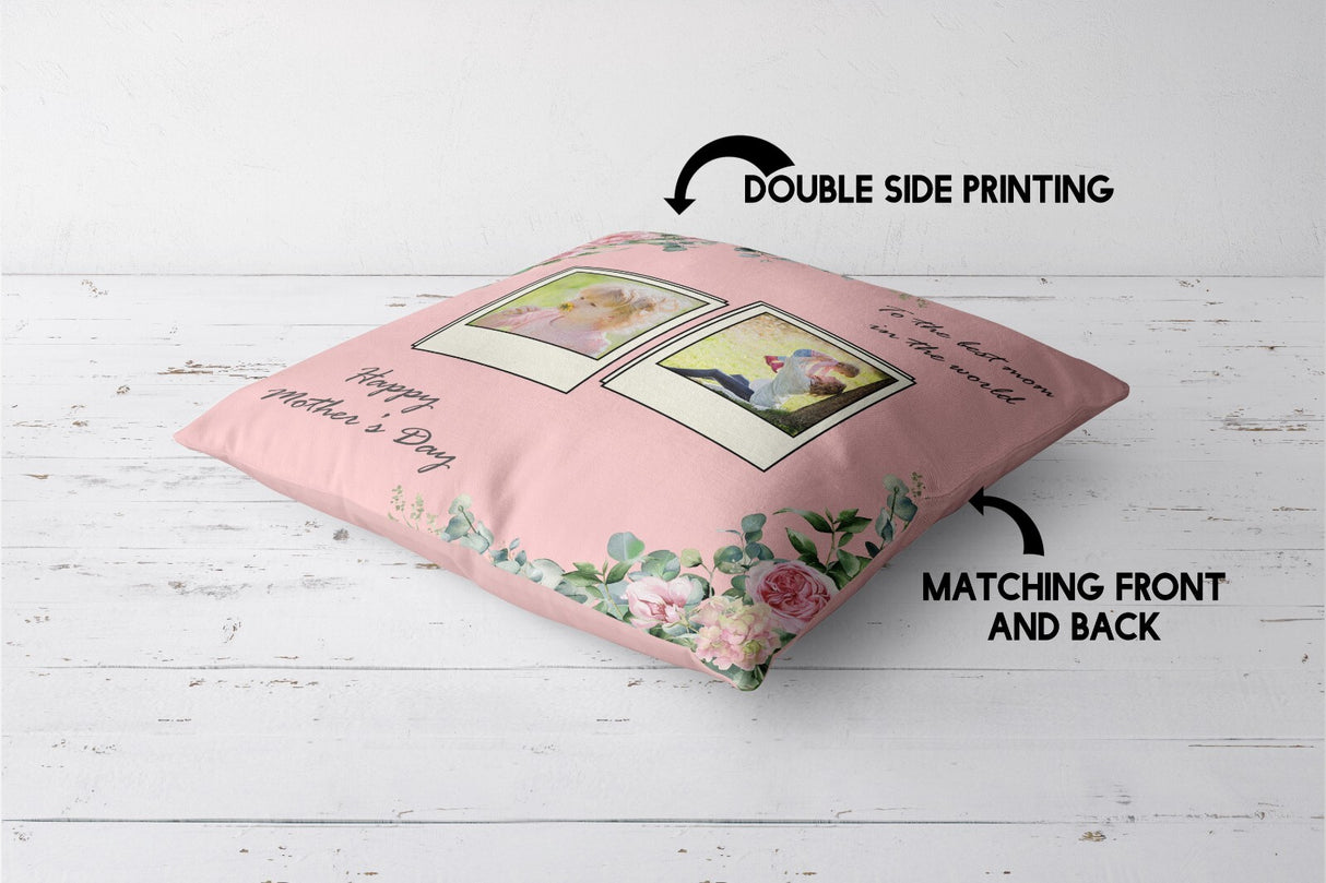 Upload Your Own Photos Mother's Day Novelty Memory Square Filled Cushion Gift