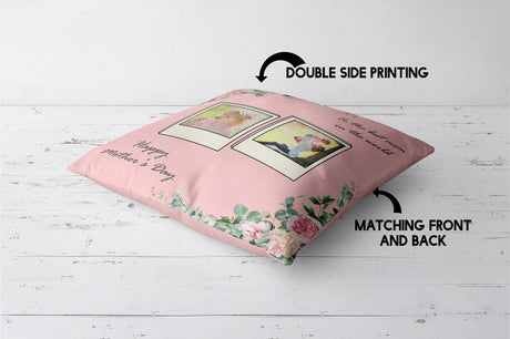 Upload Your Own Photos Mother's Day Novelty Memory Square Filled Cushion Gift