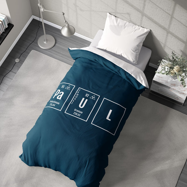 Personalised Science Chemical Periodic Soft Single Size Novelty Bed Duvet Cover