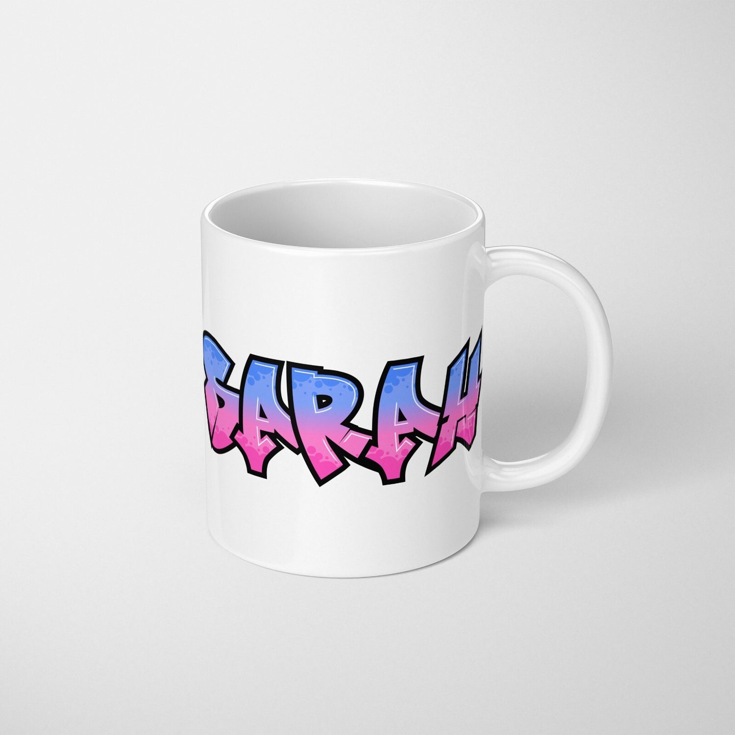 Personalised Any Name Urban Graffiti Novelty Coffee Tea Mug Coaster Gift Him Her