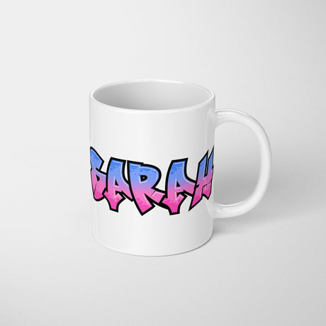 Personalised Any Name Urban Graffiti Novelty Coffee Tea Mug Coaster Gift Him Her