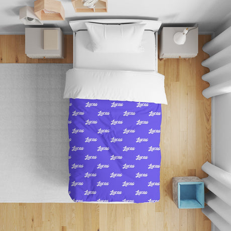 Personalised Any Name Colour Junior Toddler Cot Bedding Duvet Cover + Pillowcase