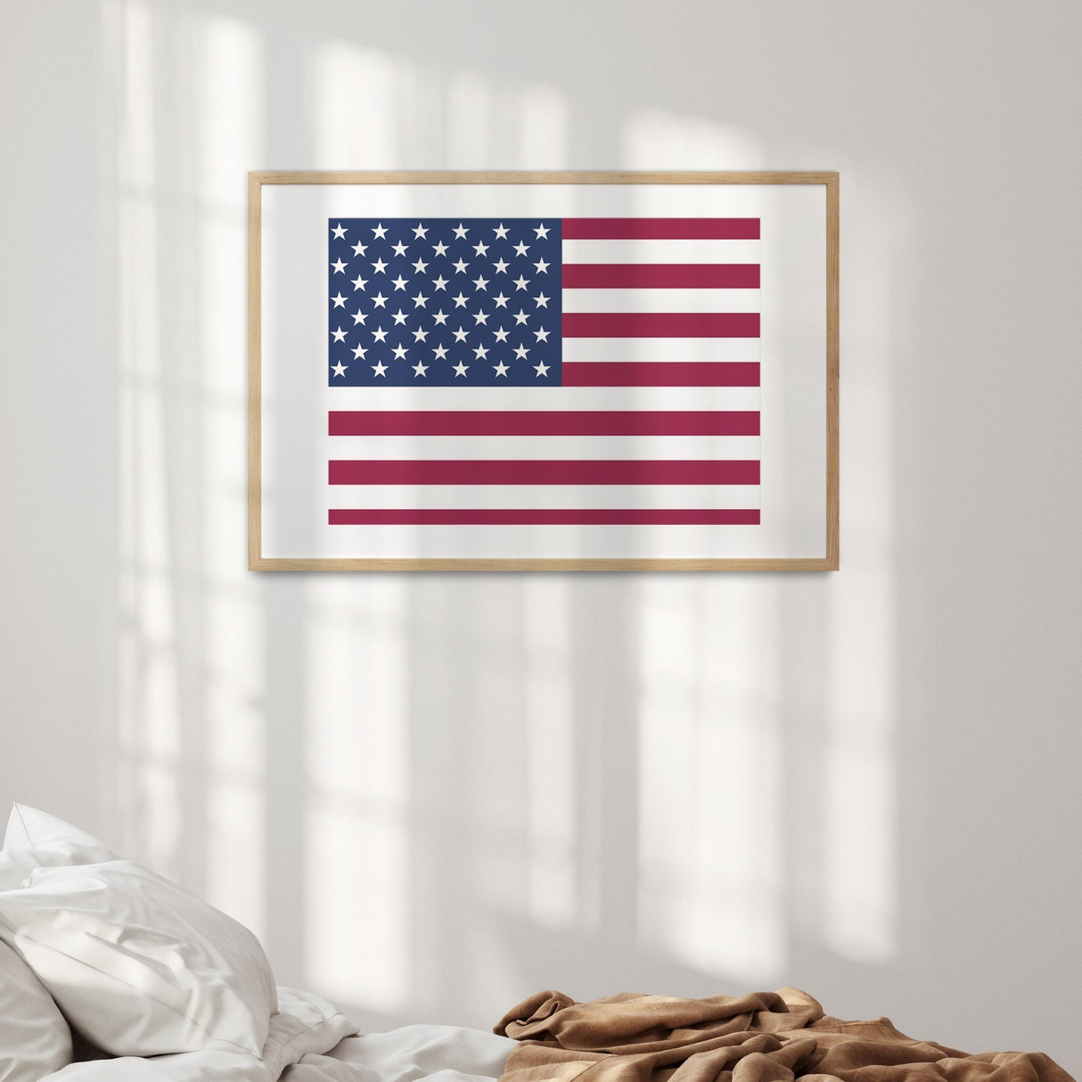USA Flag America Custom Wall Art Poster Picture Print Decor Patriotic Gift Home