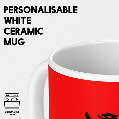 Albania Flag Patriotic Coffee Tea Mug Cup Set Coaster Home Gift Him Her Custom