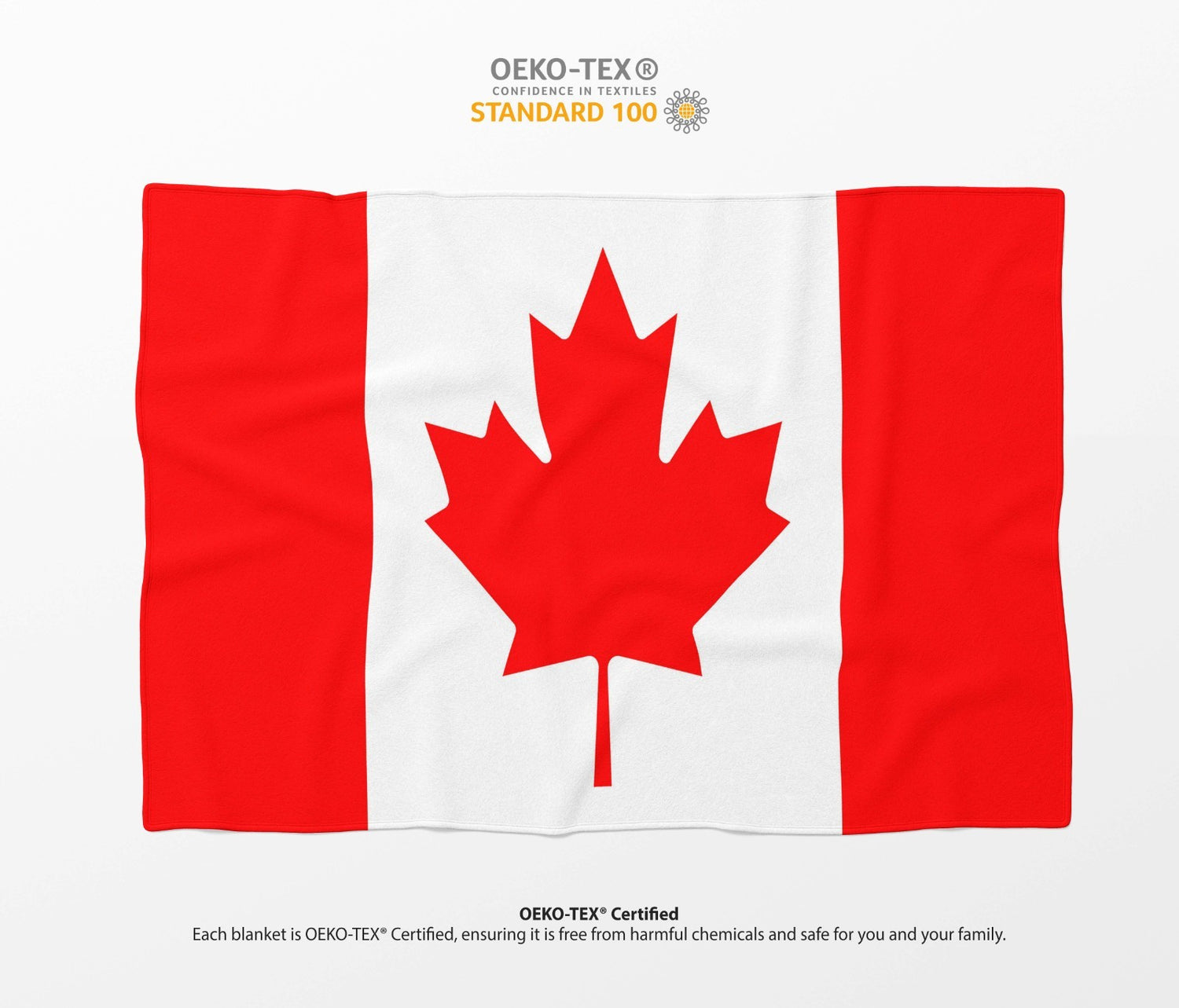 Canada Flag Canadian Fleece Blanket Home Decor Throw Gift Cosy Custom Made Soft