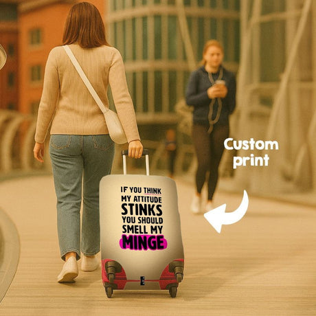 Your Attitude Stinks Custom Luggage Cover – Gift Personalised Suitcase Protector