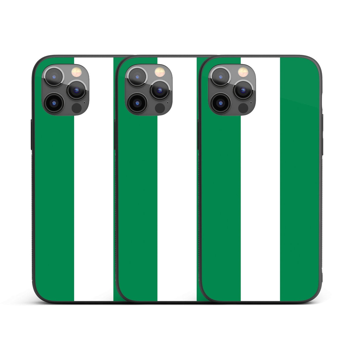 Nigeria Flag Design Printed iPhone Case - Black TPU Cover Protector Custom Gift