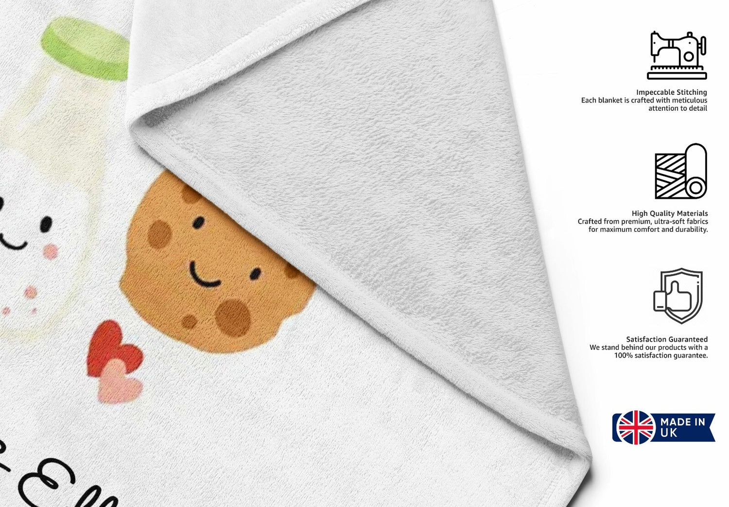 We Go Together Like Milk Cookies Valentines Anniversary Fleece Mink Blanket Gift