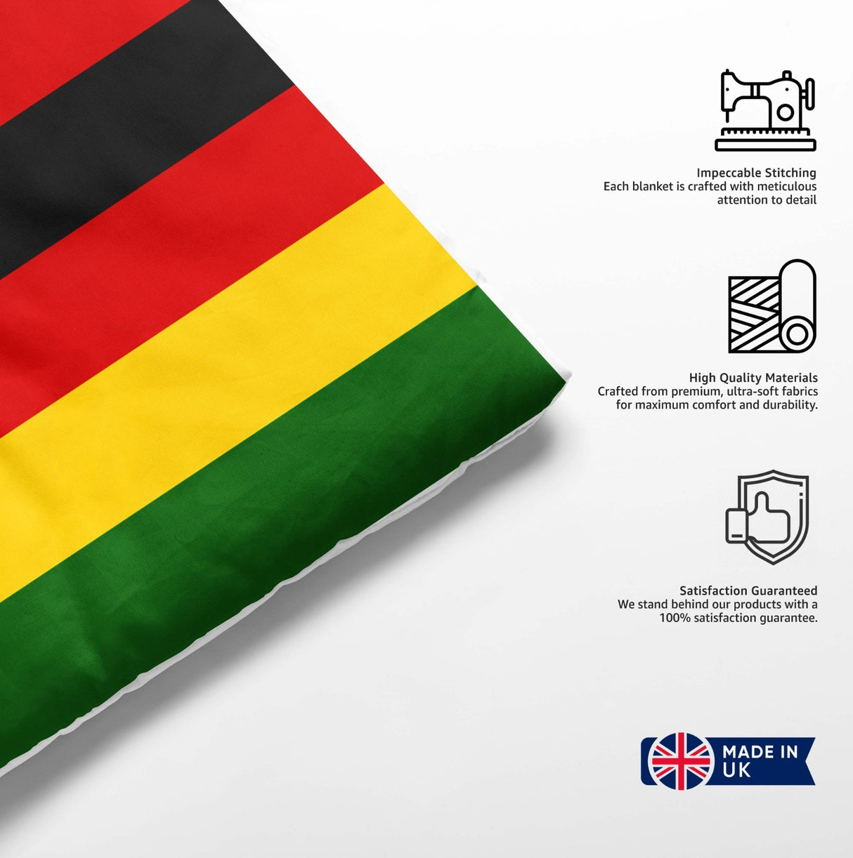Zimbabwe Flag Design Cot Bed - Duvet Cover Toddler Pillowcase Cosy Gift Custom