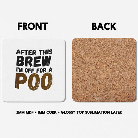 "After This Brew" Rude Funny Cheeky Gift Coffee Tea Mug + Coaster Option Him Her