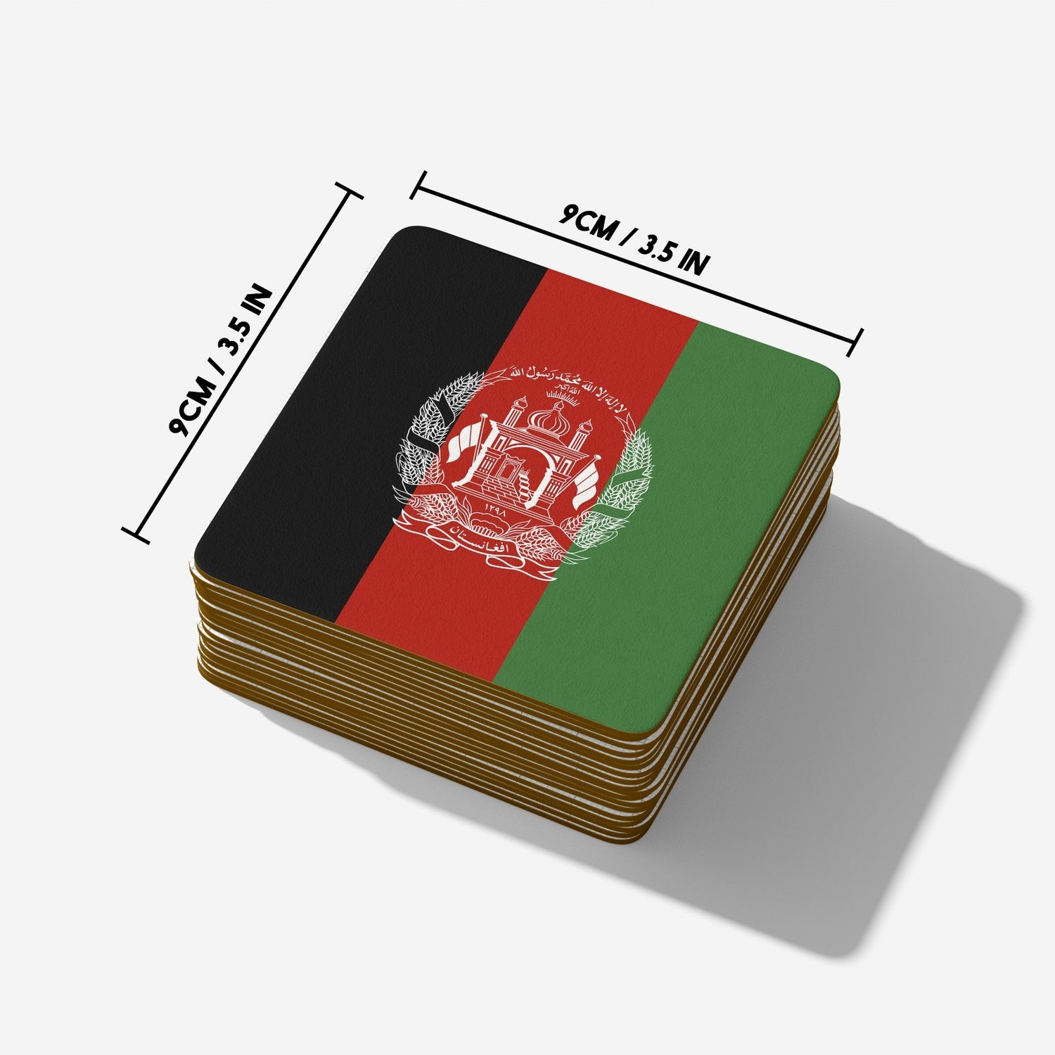 Afghanistan Flag Patriotic Coffee Tea Mug Cup Set Coaster Gift Him Her Custom