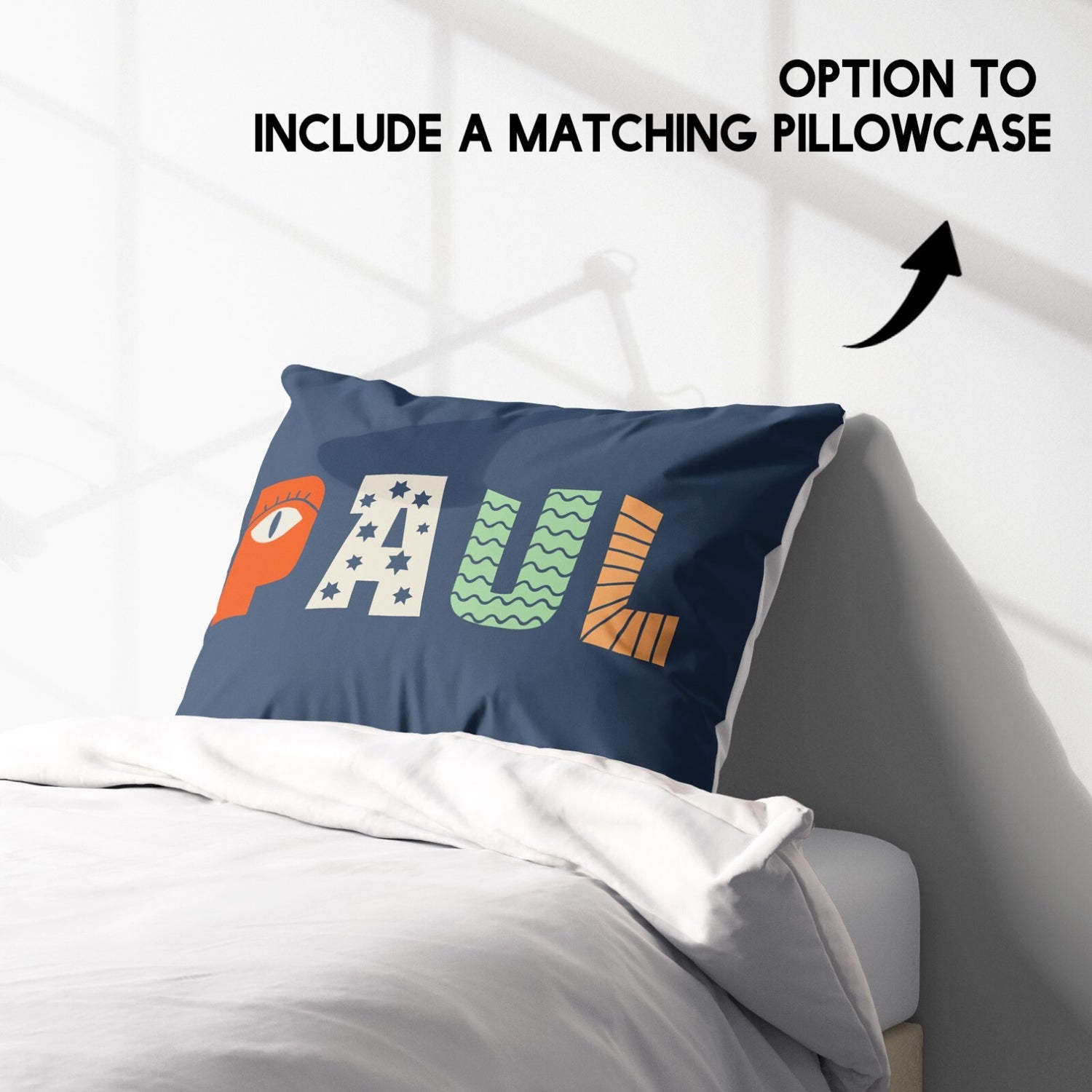 Personalised Name Kids Alphabet Onyx Soft Single Size Novelty Bed Duvet Cover