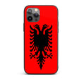 Albania Flag Design Patriotic iPhone Case Black TPU Cover Protector Custom Gift