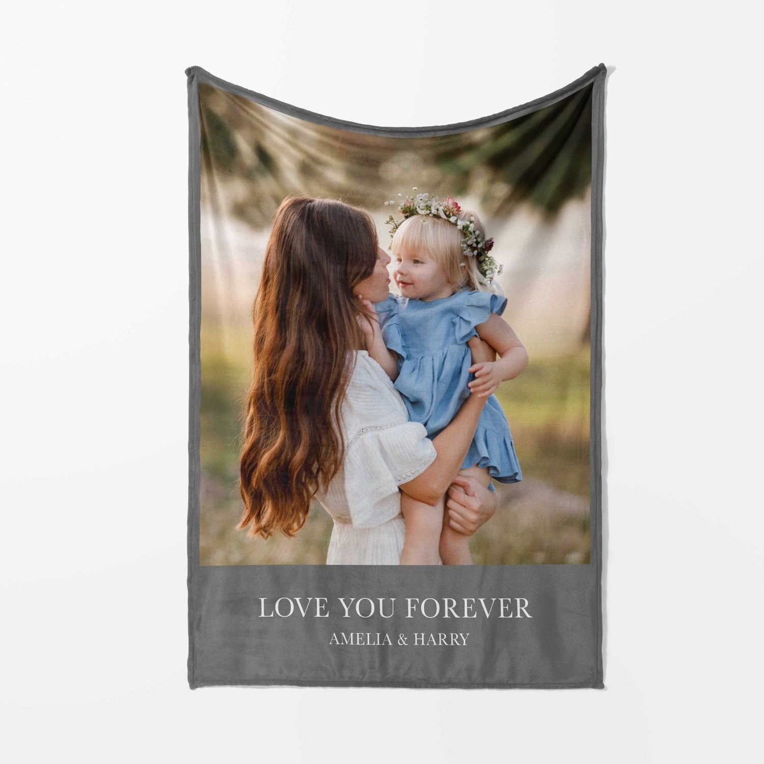 Blanket Photo Text Personalised Upload Soft Warm Fleece Memory Throw Decor Gift