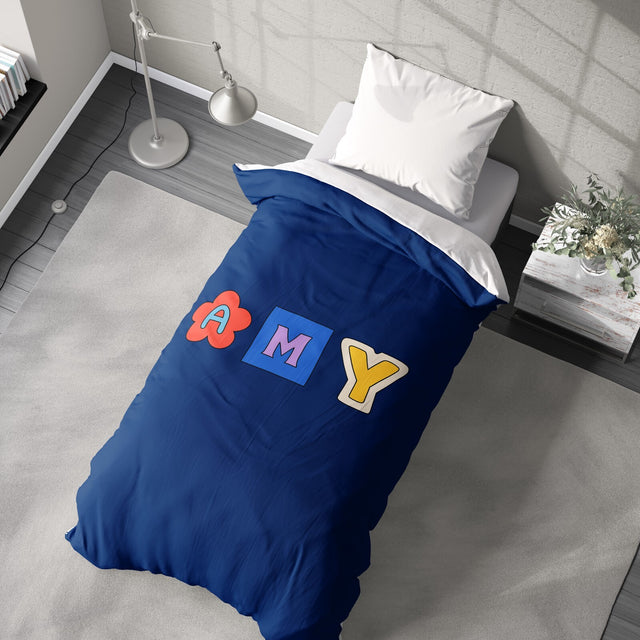 Personalised Ransom Note Cut Out Print Soft Single Size Novelty Bed Duvet Cover