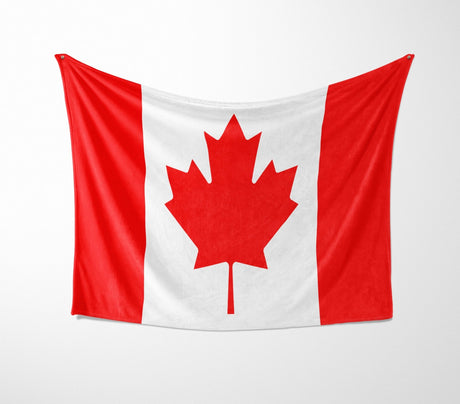Canada Flag Canadian Fleece Blanket Home Decor Throw Gift Cosy Custom Made Soft