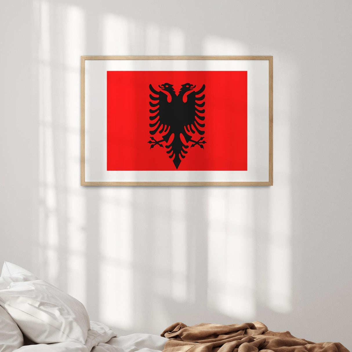Albania Flag Patriotic Custom Wall Art Poster Picture Print Size Decor Gift Home