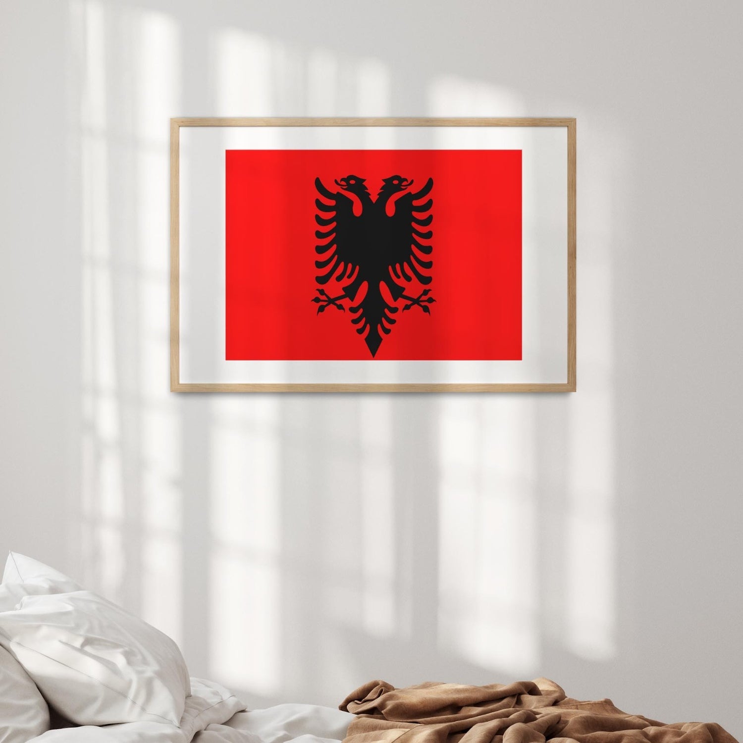 Albania Flag Patriotic Custom Wall Art Poster Picture Print Size Decor Gift Home