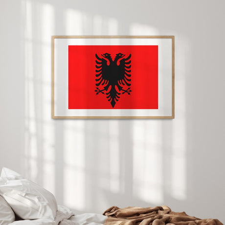 Albania Flag Patriotic Custom Wall Art Poster Picture Print Size Decor Gift Home