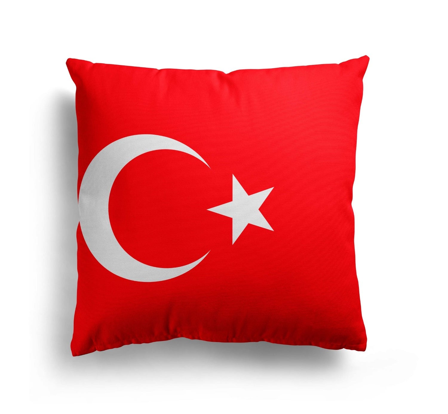 Turkey Flag Turkish Design Filled Square Cushion Decorative Throw Gift Any Size