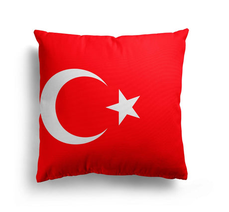 Turkey Flag Turkish Design Filled Square Cushion Decorative Throw Gift Any Size
