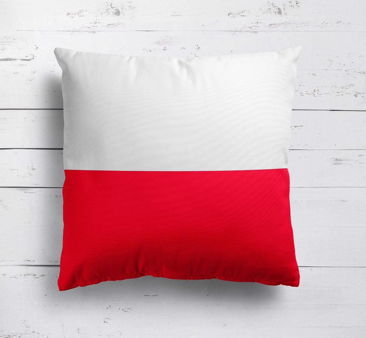 Poland Flag Polish Design Filled Square Cushion Decorative Throw Gift Soft Size