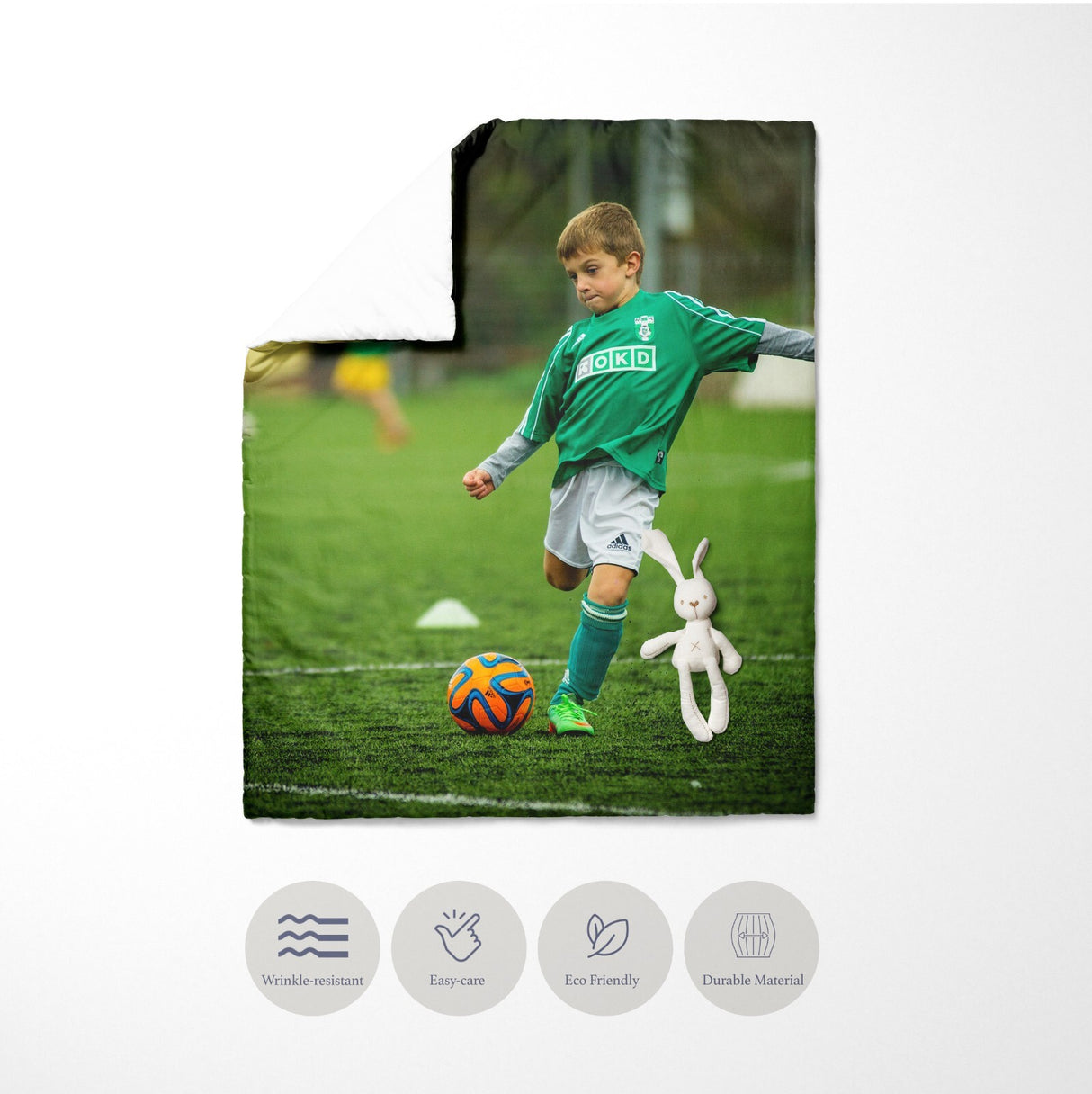 Upload Your Own Photo Personalised Toddler Cot Bedding Duvet Cover + Pillowcase