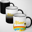 Summer Kids Personalised Custom Name Heat Sensitive Magic Colour Changing Mug