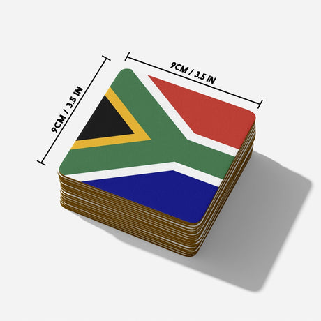 South Africa Flag SA Design Coffee Tea Mug Cup Set Coaster Gift Him Her Custom