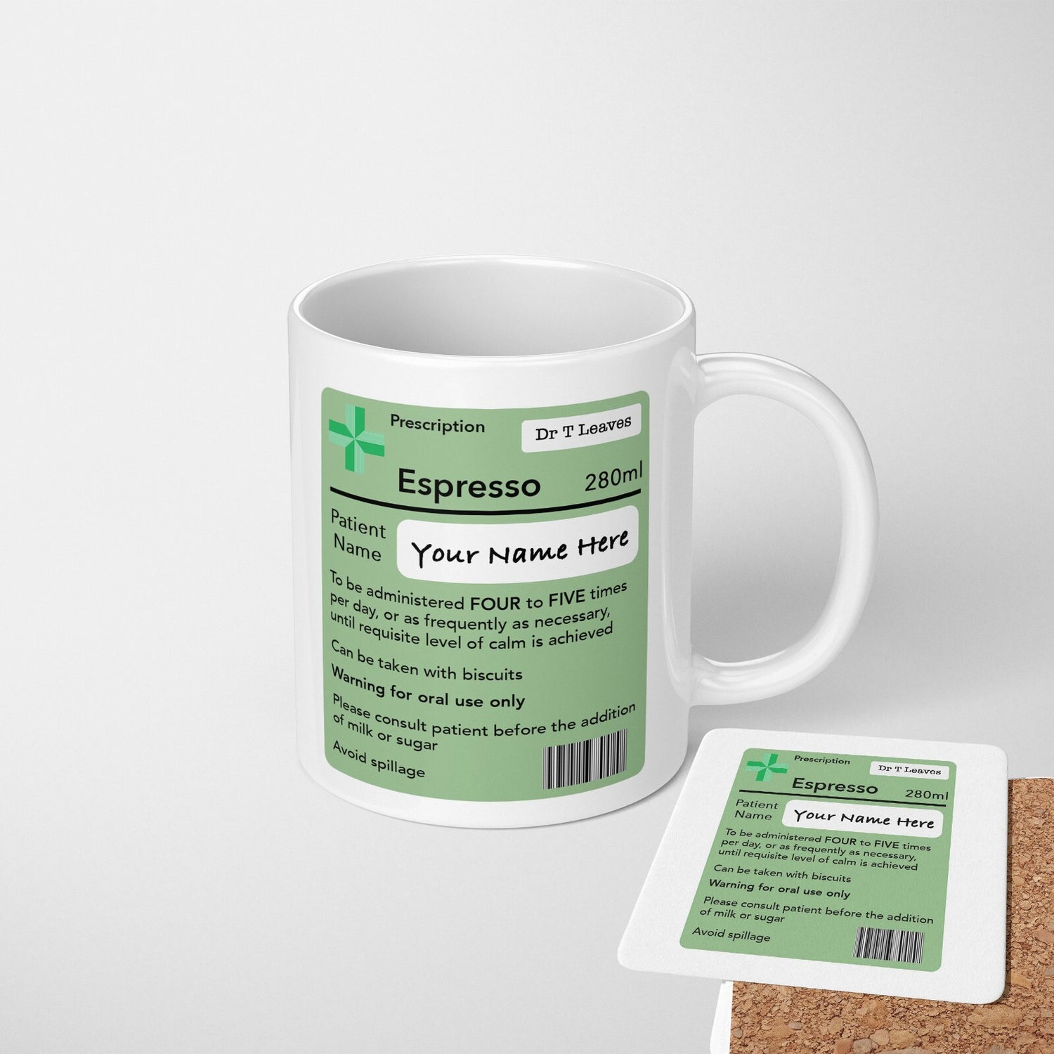 Personalised Funny Prescription Pharmacist Novelty Coffee Tea Mug Gift Him Her