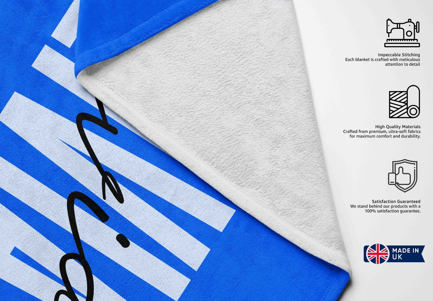 Personalised Name Signature Custom Background Absorbent Beach Bath Sheet Towel