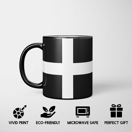 Cornish Flag Cornwall Tea Coffee Gift Heat Sensitive Magic Colour Changing Mug