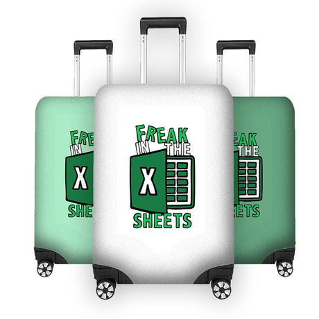 Freak in the Sheets Luggage Cover - Funny Travel Suitcase Protector Custom Gift