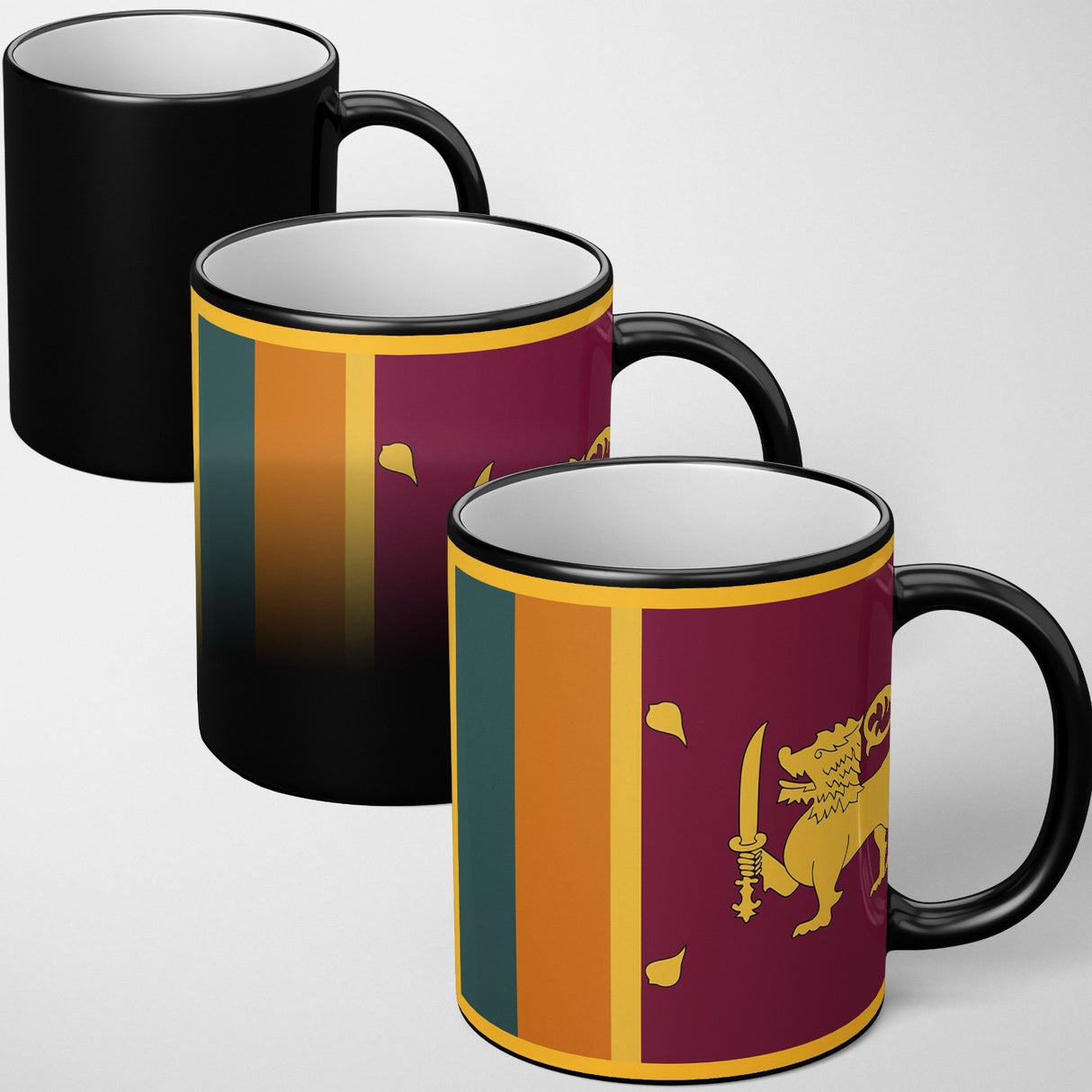 Sri Lanka Flag Design Tea Coffee Gift Heat Sensitive Magic Colour Changing Mug