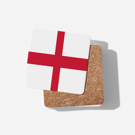England Flag St George's Cross Custom Print Coffee Tea Mug Coaster Gift Him Her