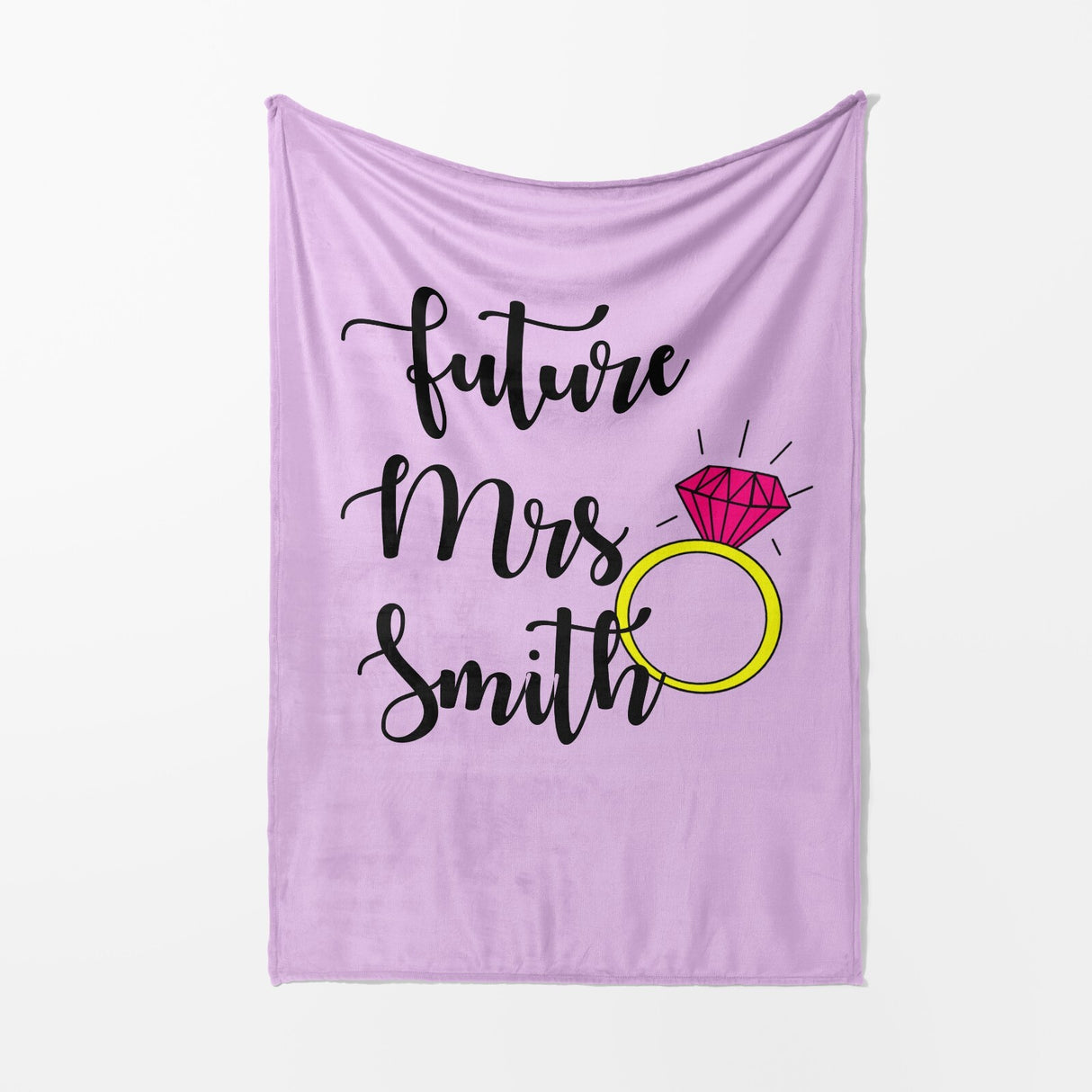 Future Mrs Fiancé Wife To Be Romantic Novelty Wedding Warm Fleece Blanket Decor