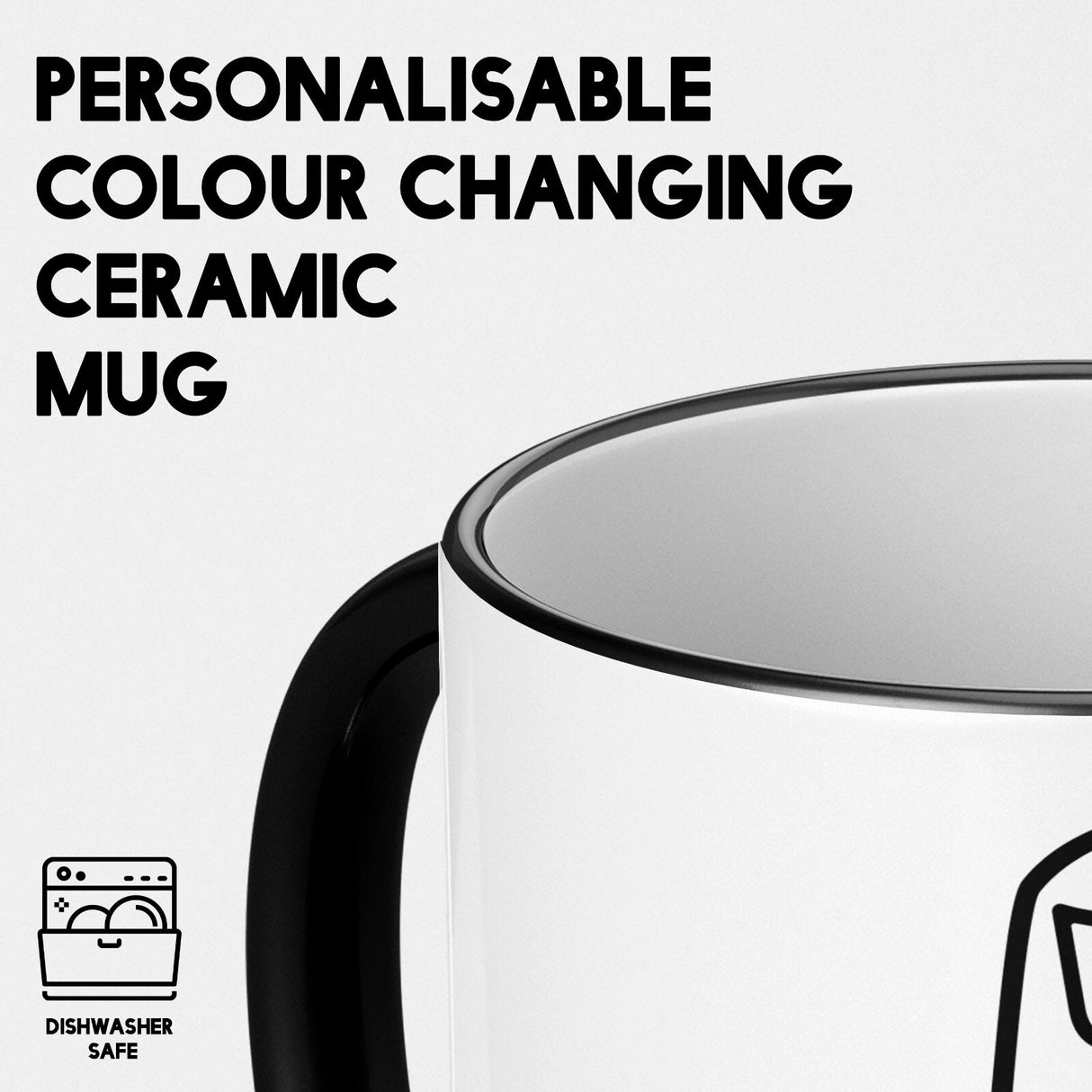 Middle Finger Rude Heat Sensitive Magic Colour Changing Mug Novelty Drink Cup