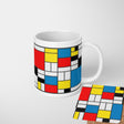 Piet Mondrian Painters Art Custom Coffee Tea Mug Coaster Set Option Gift Him Her