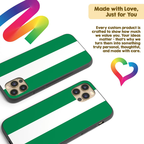 Nigeria Flag Design Printed iPhone Case - Black TPU Cover Protector Custom Gift