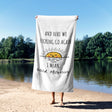 Here We Go Again Rude Funny Joke Custom Coloured Novelty Beach Bath Sheet Towel