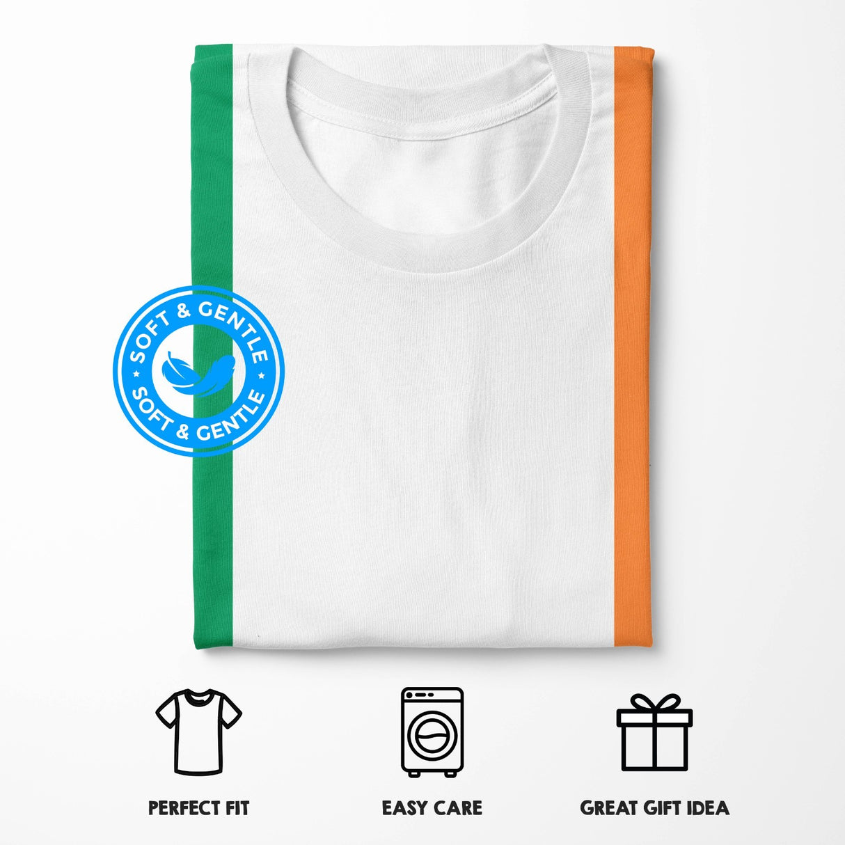 Irish Flag Ireland Custom All Over Printed Unisex T-Shirt Patriotic Tee Gift Top