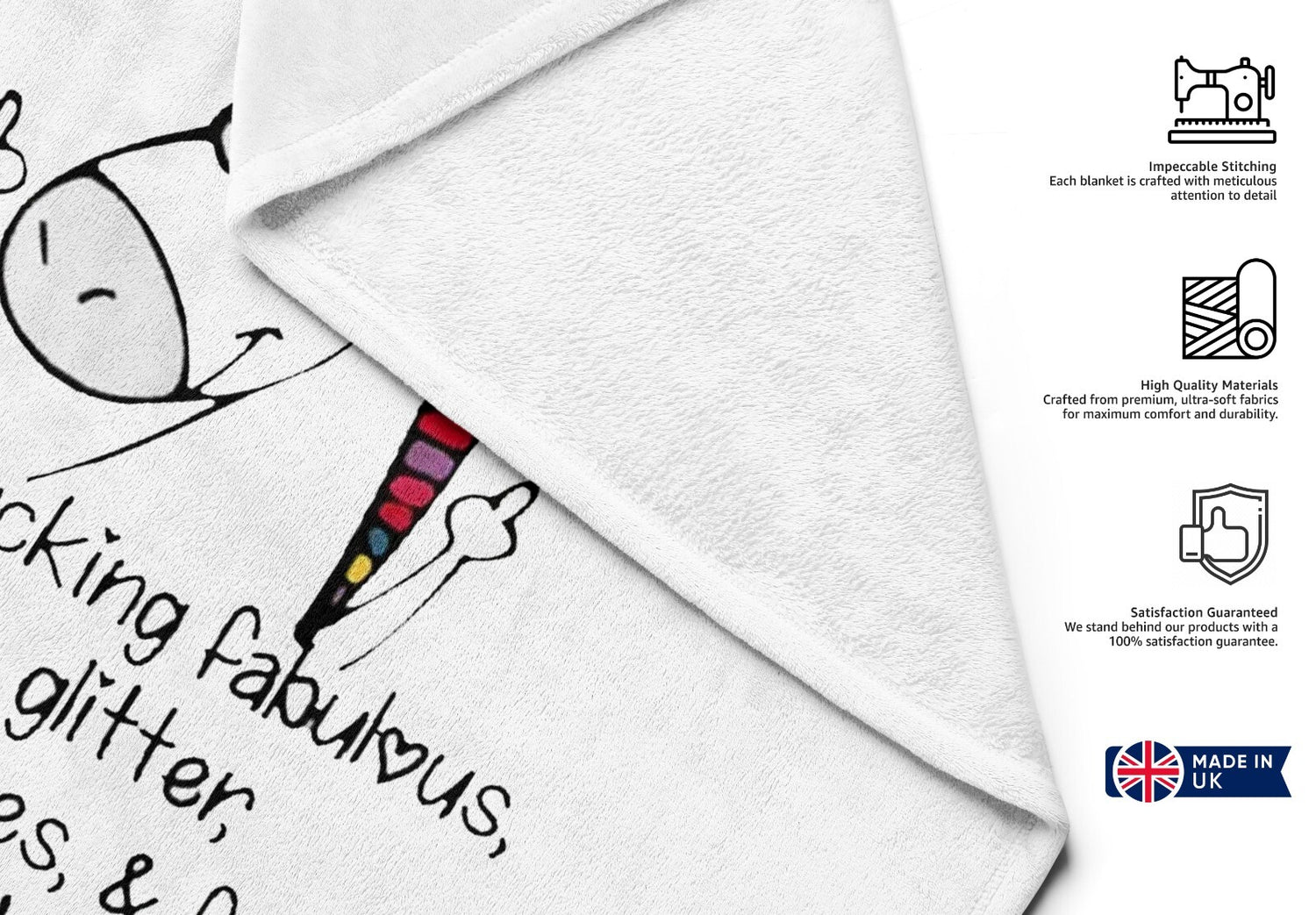 Unicorn Pee Glitter Rude Funny Custom Coloured Naughty Beach Bath Sheet Towel