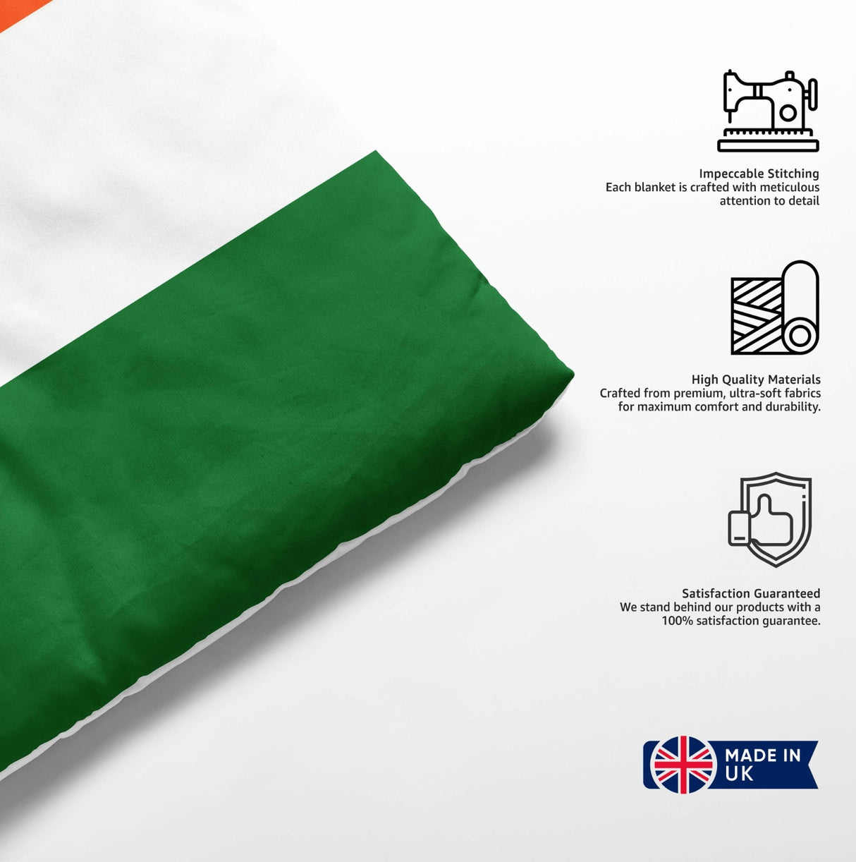 Indian Flag India Cot Bed Duvet Cover Toddler Pillowcase Design Gift Custom Cosy