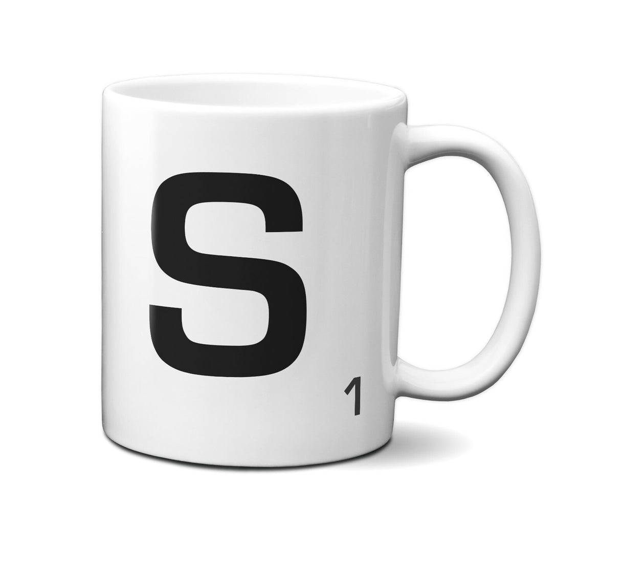 Scrabble Inspired Letter Mug Personalised Gift AZ Letters Gift 11oz Ceramic