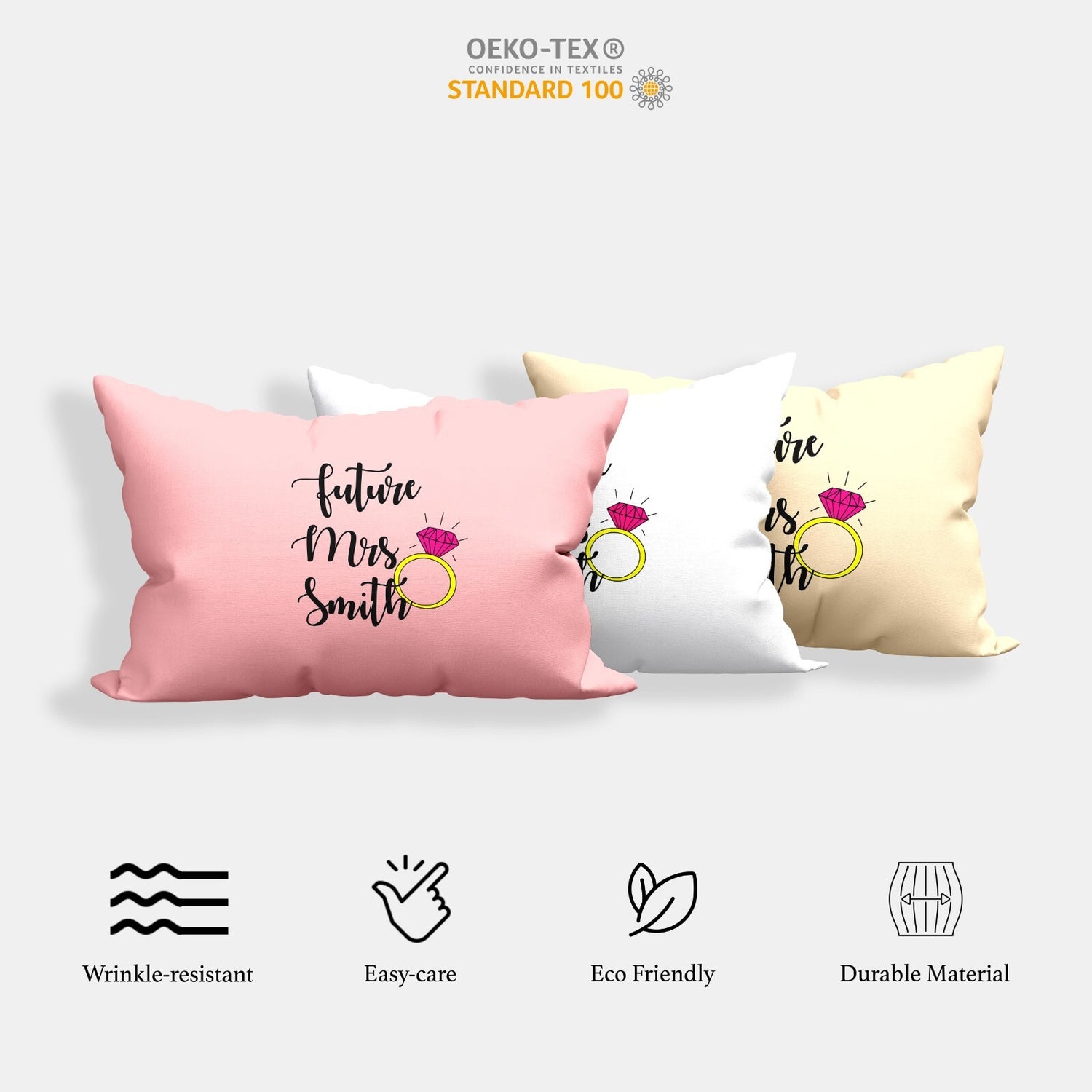 Future Mrs Fiancé Wife To Be Romantic Novelty Single Bed Duvet Cover Pillowcase