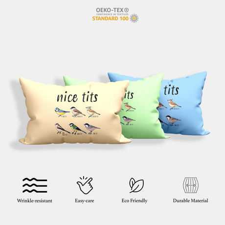 Nice Birds Bird Prank Funny Cheeky Novelty Single Bed Duvet Cover Set Pillowcase