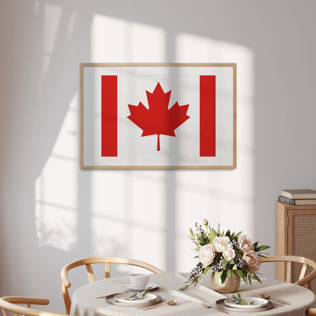 Canada Flag Canadian Custom Wall Art Poster Picture Print Decor Patriotic Home