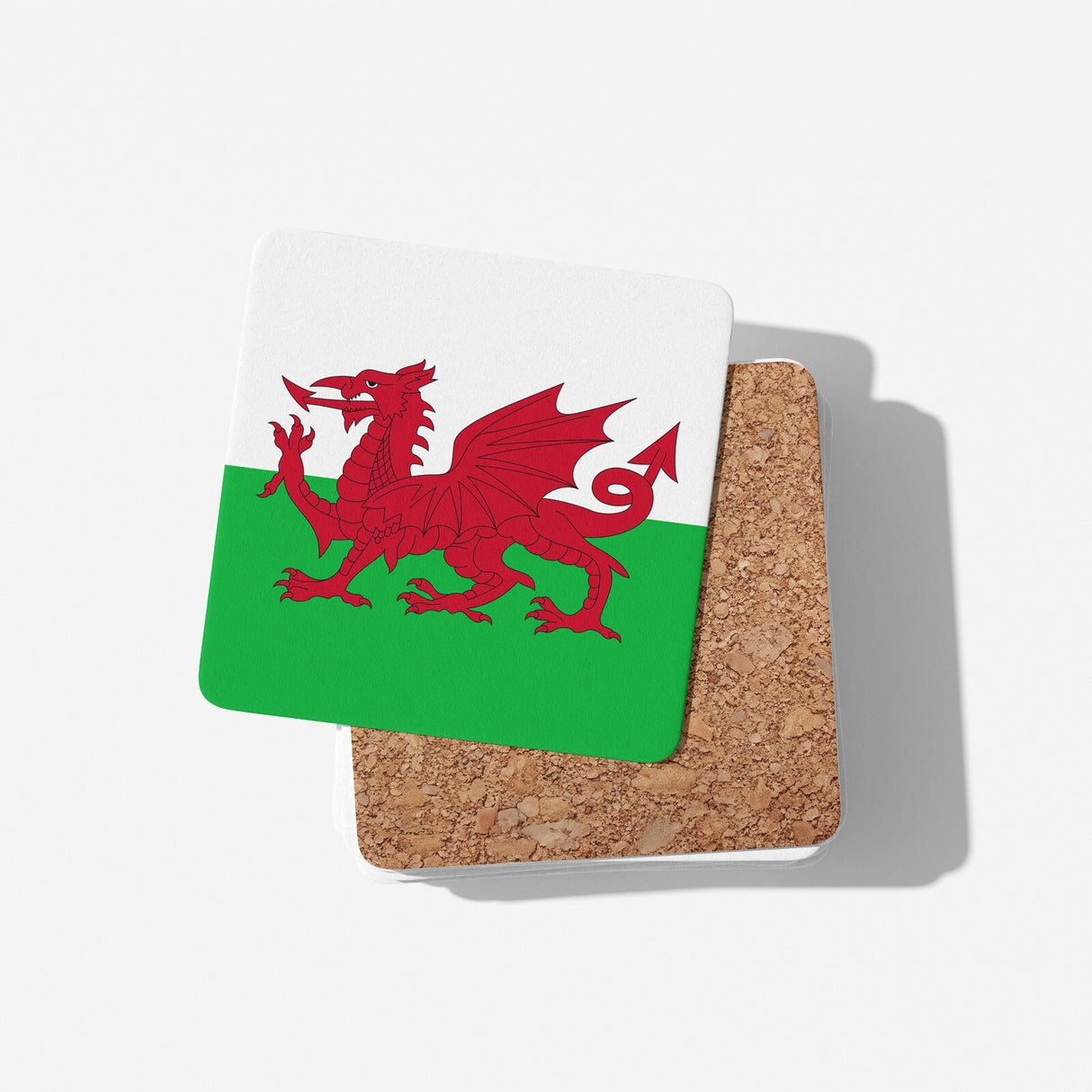 Wales Flag Welsh Dragon Custom Printed Coffee Tea Mug Coaster Gift Him Her